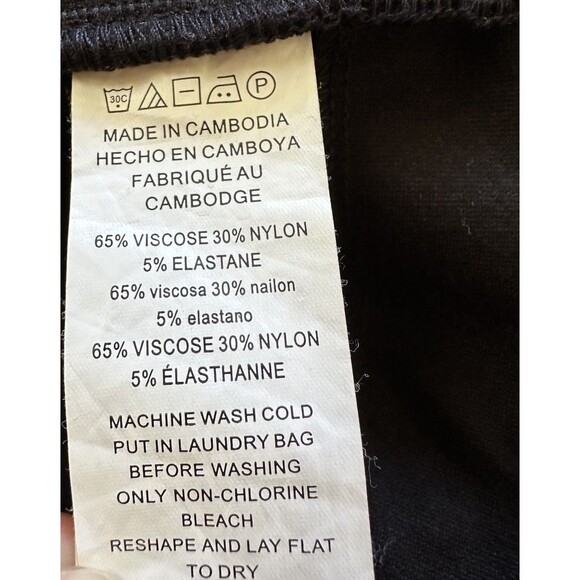 MICHAEL Michael Kors Black Pull‎ On Dress Pants, Stretch, Lg, Comfy & Business - Picture 12 of 15